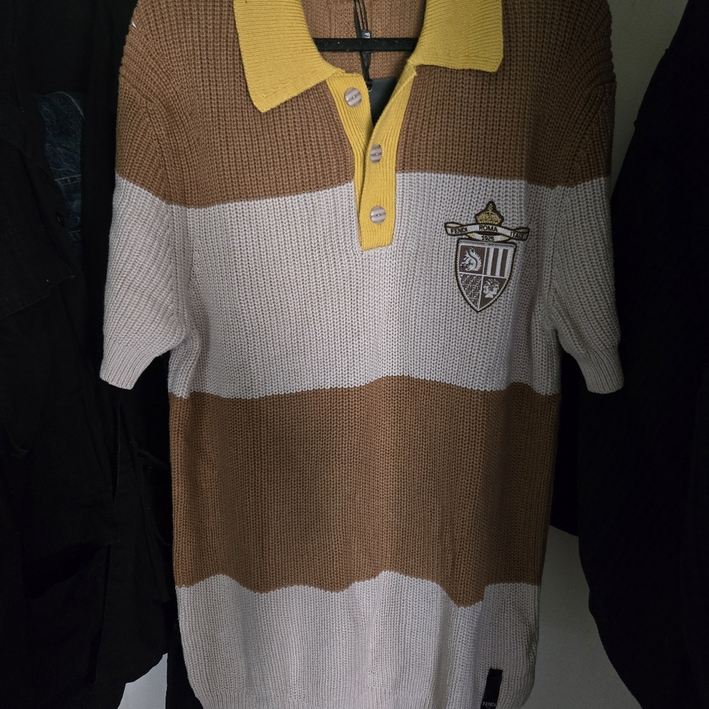 Fendi Knitted Polo Shirt 54 IT